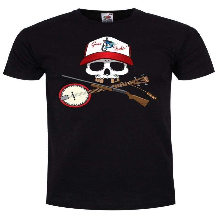 Skullduggery Redneck Men’S Black Casual T-Shirt