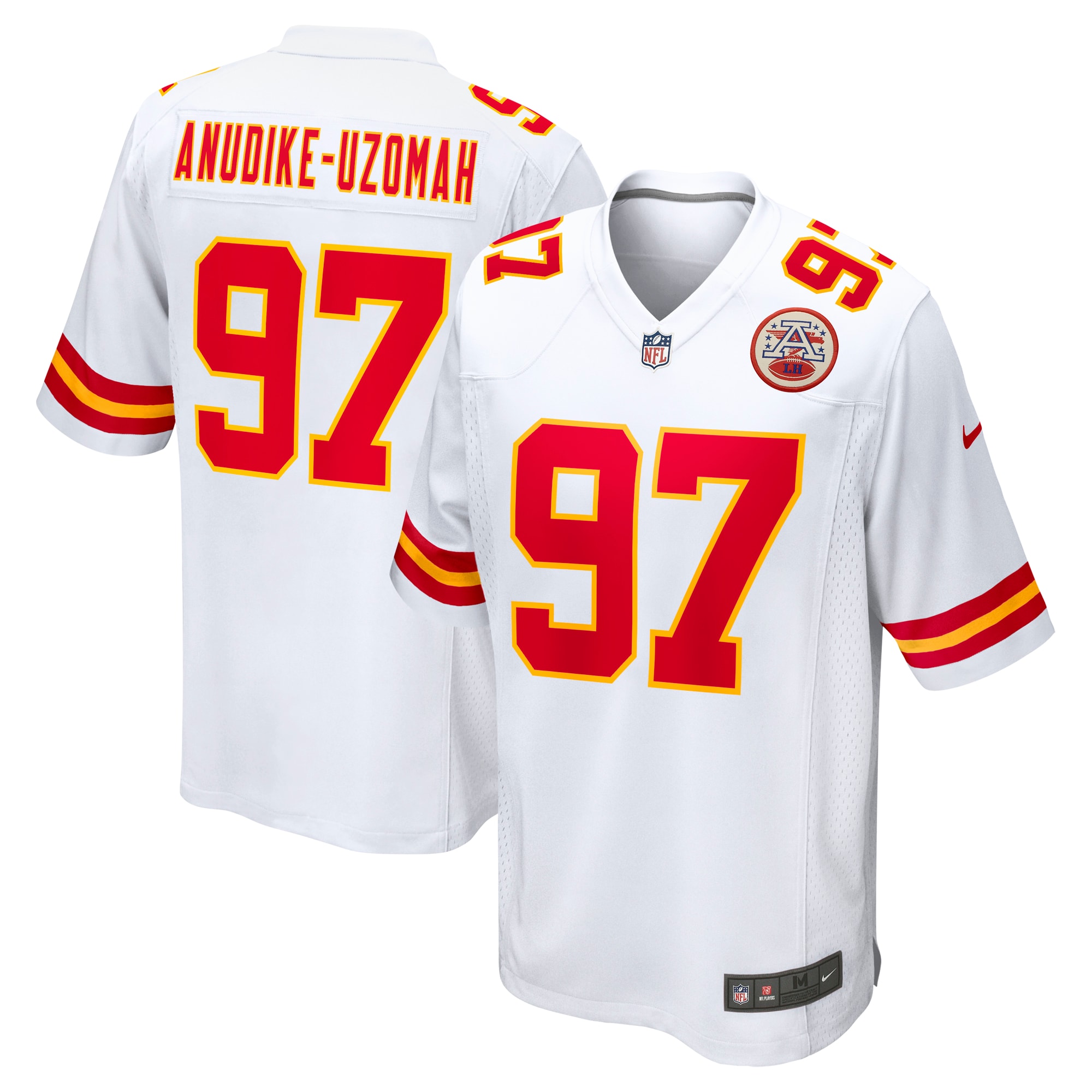 Men’s Kansas City Chiefs Felix Anudike-Uzomah White Team Game Jersey