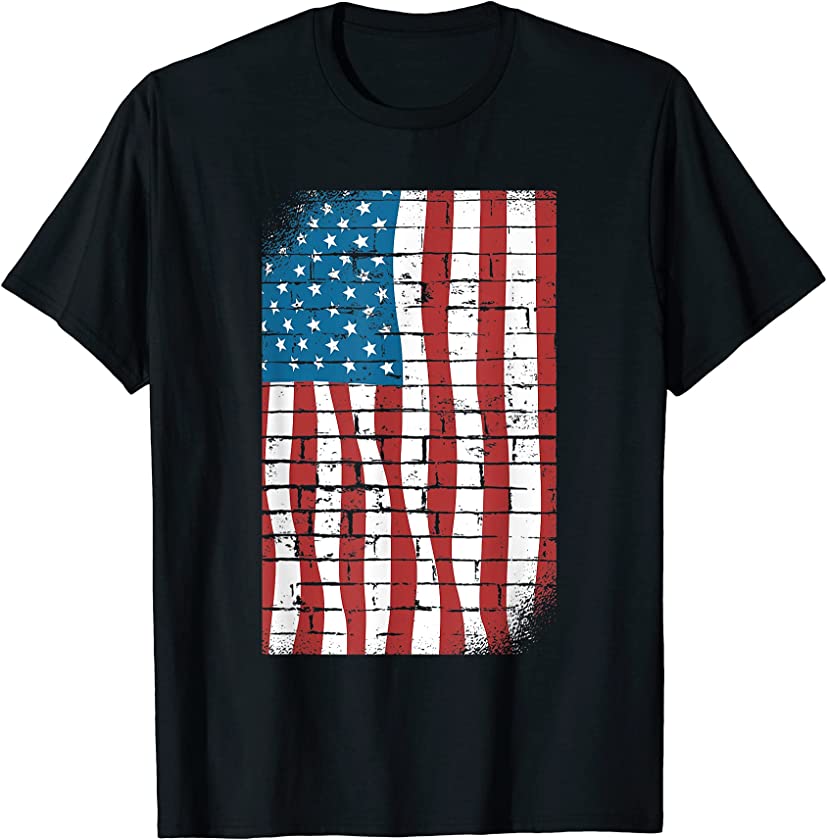 American Flag Patrioticic 4Th Of July Vintage Memorial Day T-Shirt