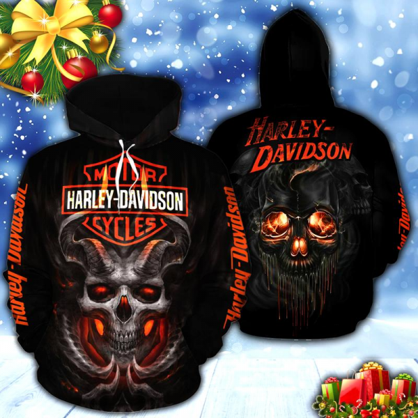 Harley Davidson 3D Graphic Unisex Hoodie S-5Xl L630 Gift