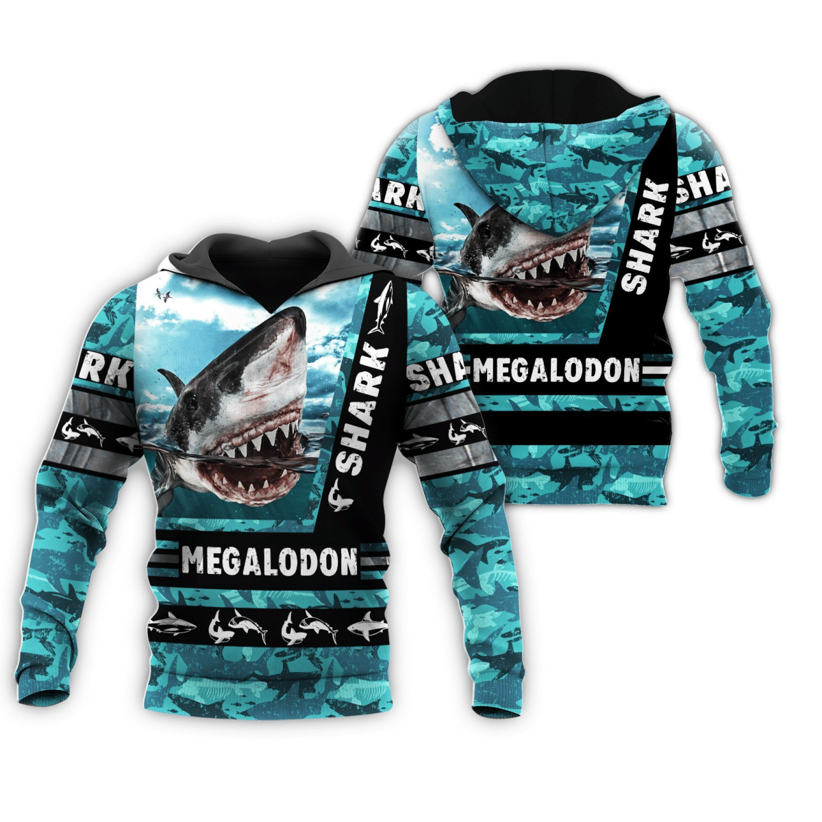 Shark Megalodon Hoodie 3D – TD420 Personalized Gift