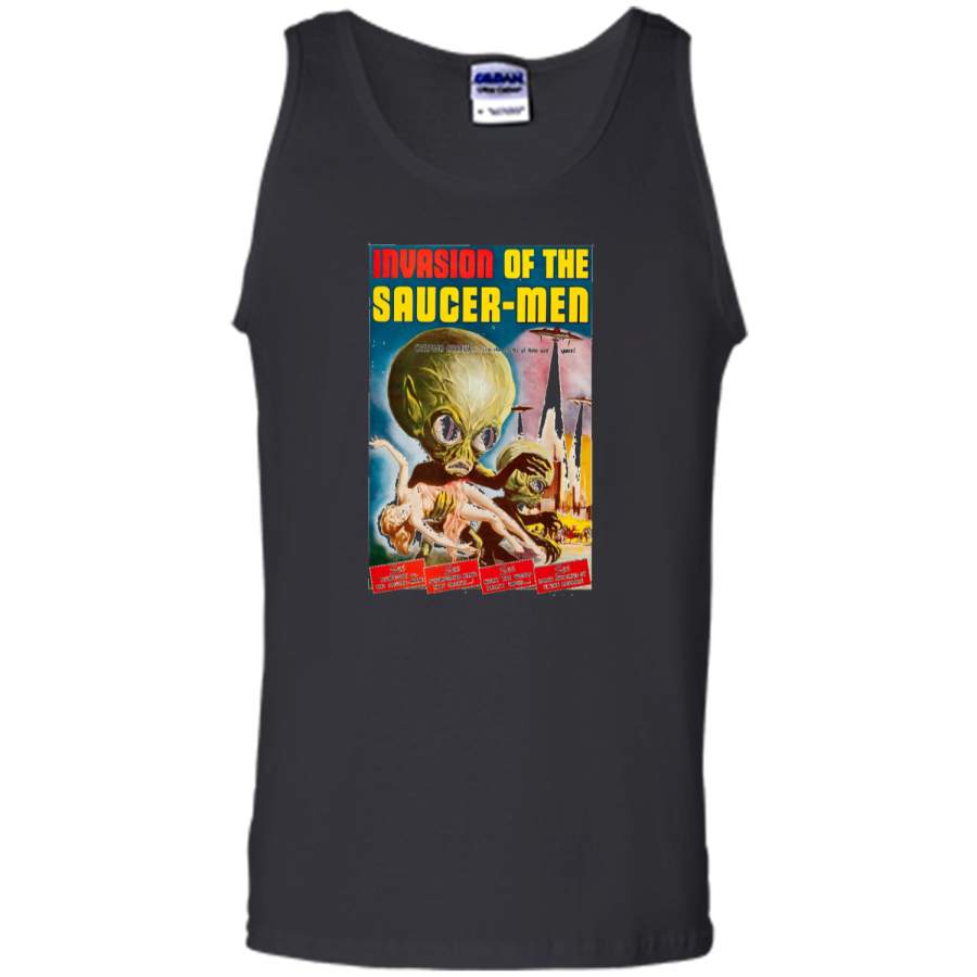 Vintage Sci-Fi Alien Action Movie Fan Poster  Tank Top