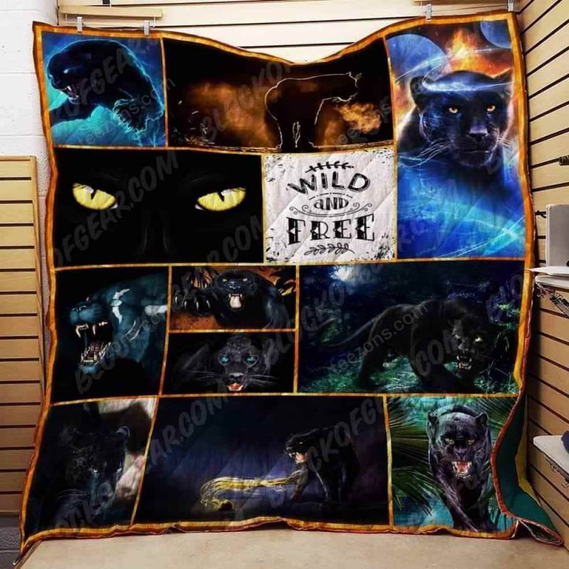 Black Jaguar Blanket KC1807 Quilt