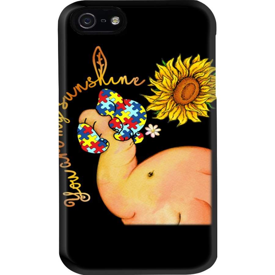 Autism Elephant- You Are My Sunshine Phone case