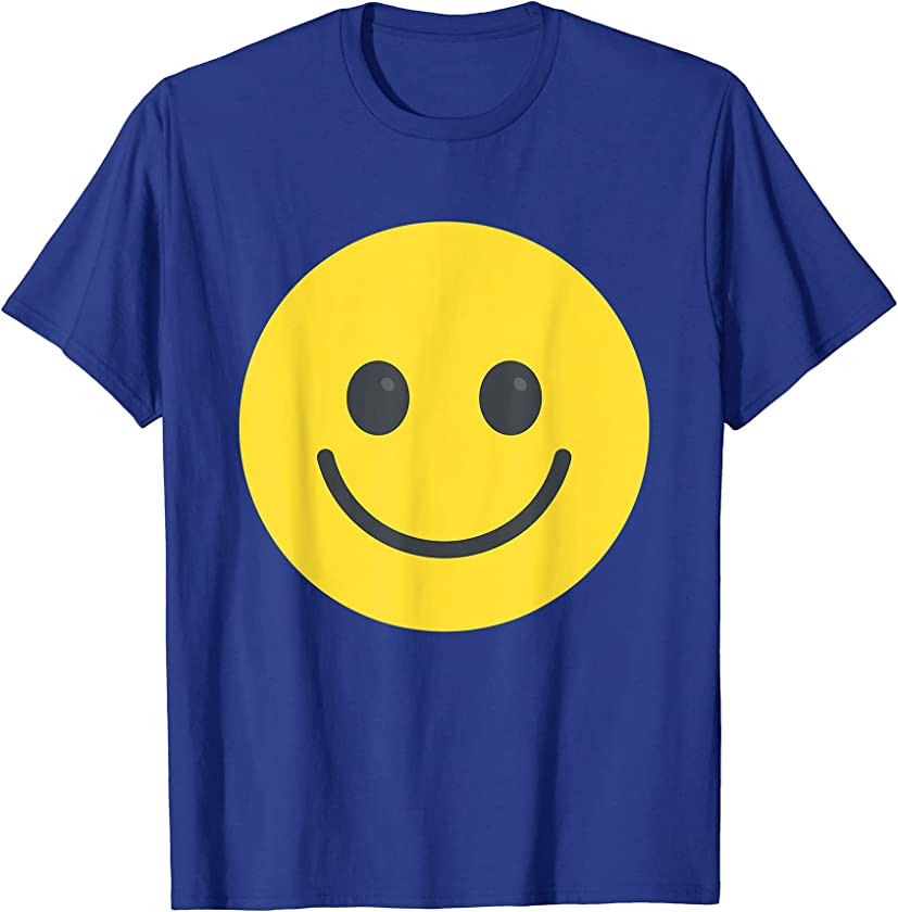 Yellow Smiling Face Retro Happy Vintage 90’s Party T-Shirt