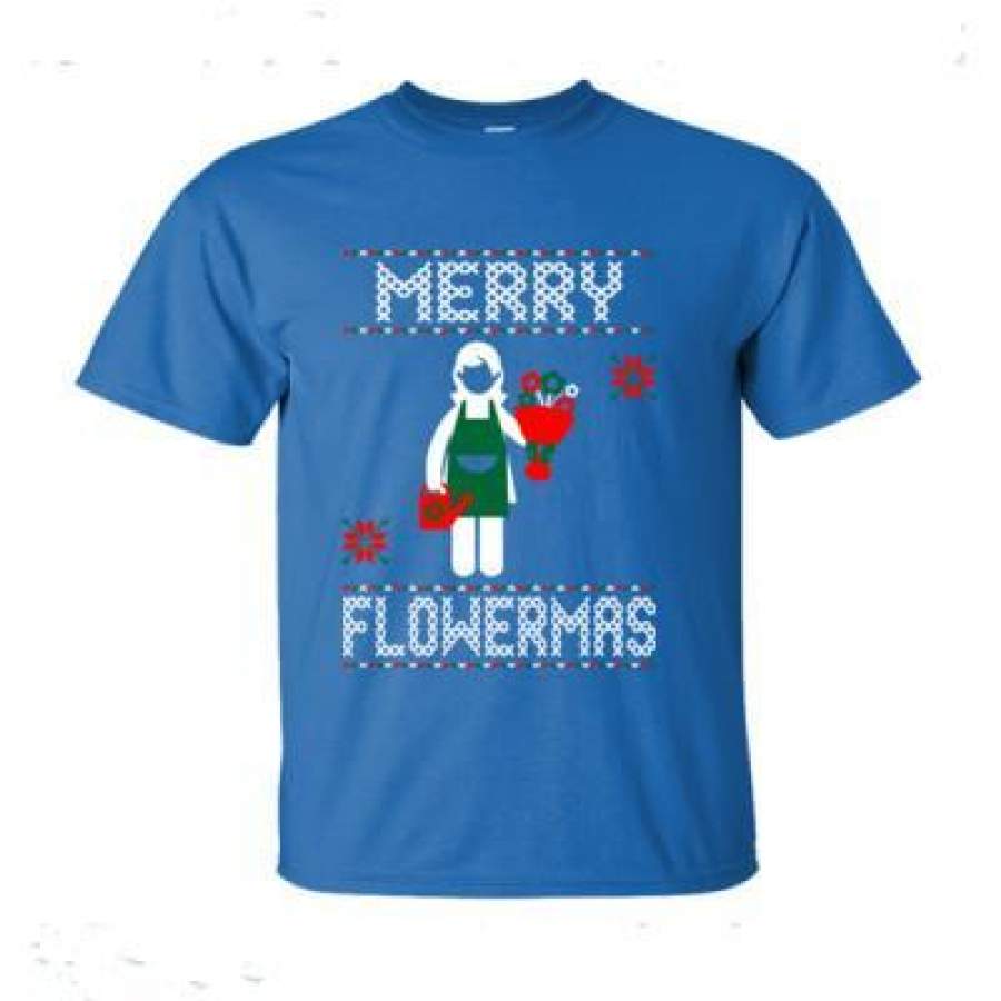 AGR Merry Flowermas Ugly Christmas Sweater – Ultra-Cotton T-Shirt