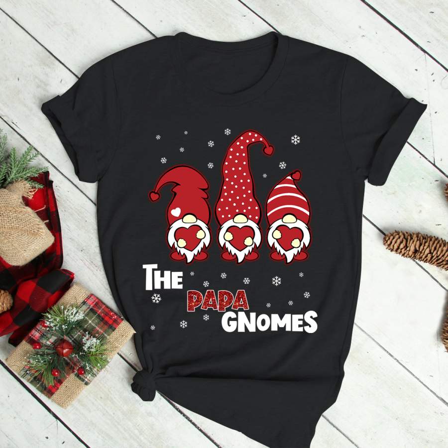 Papa Gnome Family Matching Christmas Funny Gift Pajama Long Sleeve T-Shirt