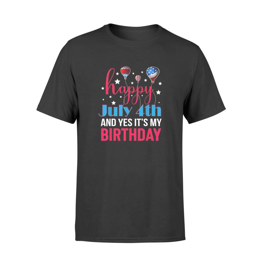 July Birthday Shirt 4th Of July Birthday T-Shrit – Standard T-shirt ...