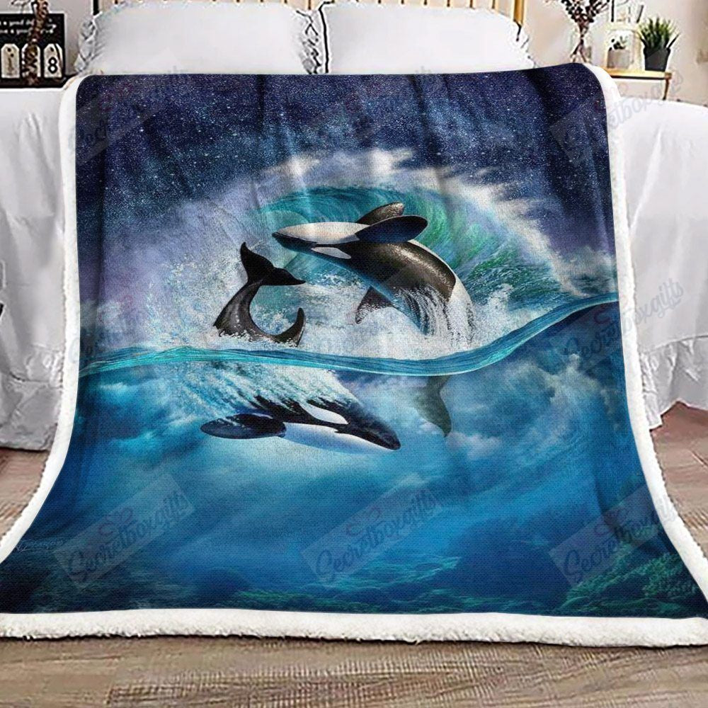 Dolphins Gs-Cl-Ld0707 Fleece Blanket