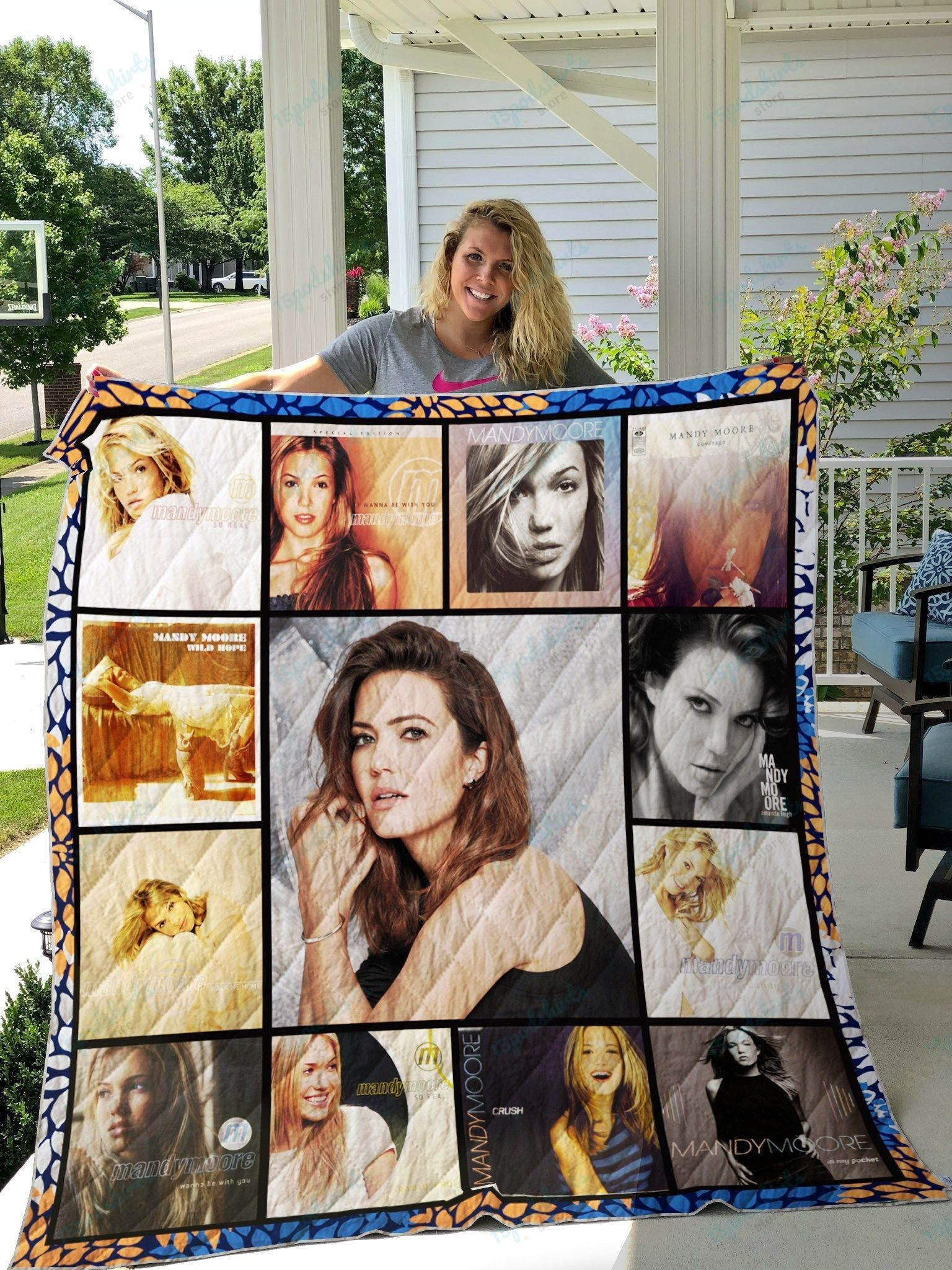 Mandy Moore Album Covers Quilt