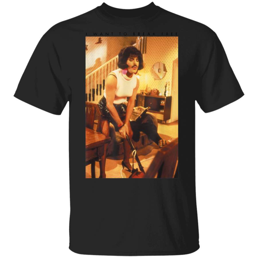 Freddie Mercury Official I Want To Break Free Hoover TShirt