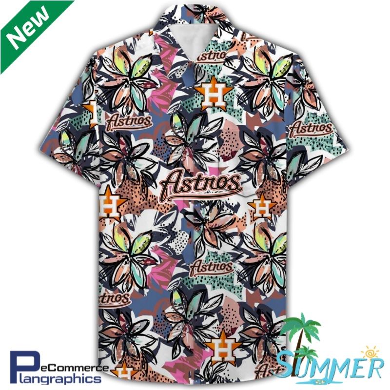 Houston Astros All Over Print Hawaiian Aloha Shirt Hawaiian Shorts Beach Short Shirt