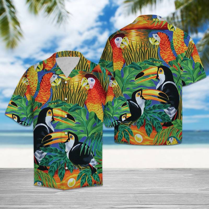 Parrots And Toucan Birds Hawaii Shirt Ha1522