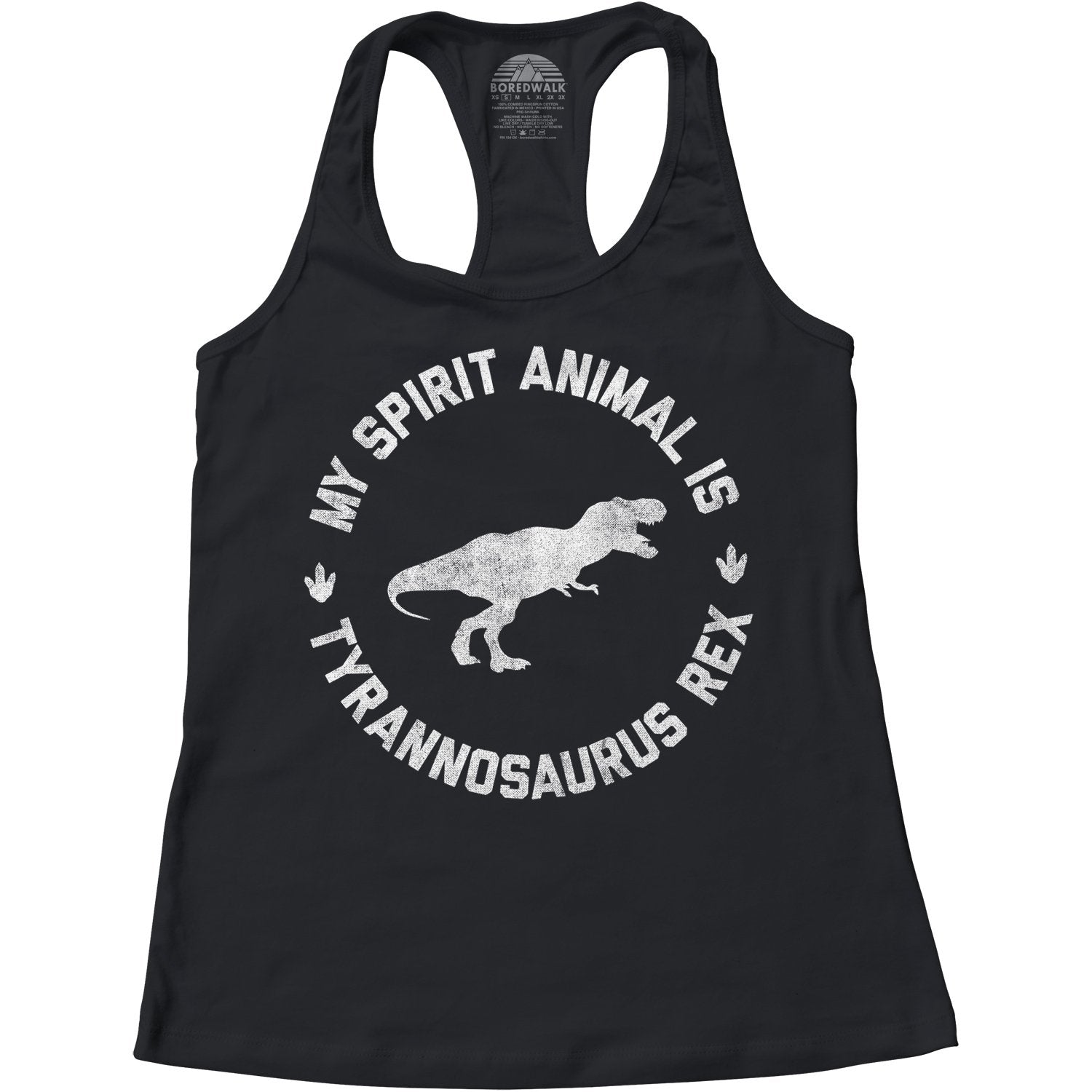 Women’S My Spirit Animal Is T-Rex Racerback Tank Top