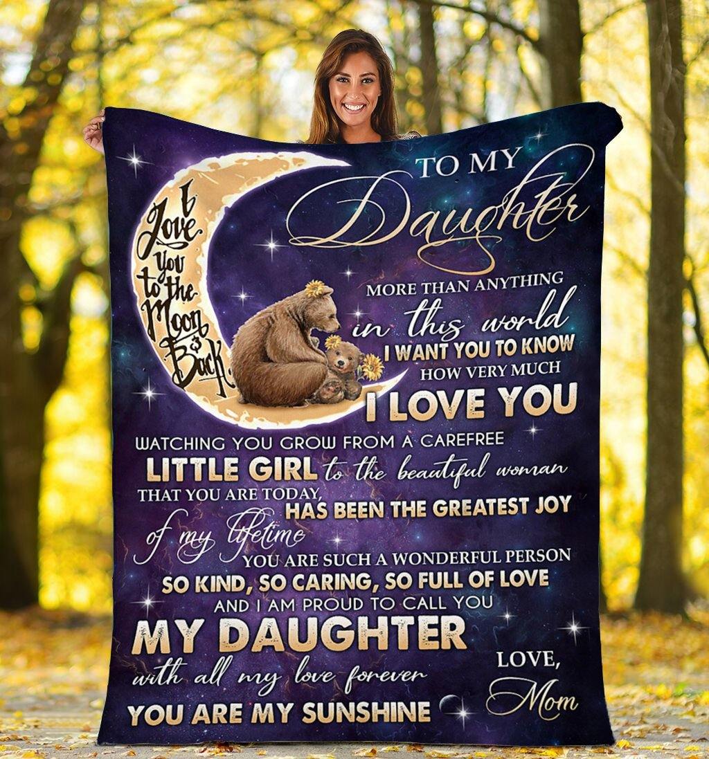 To My Daughter – Meaningful Gifts For Daughter For Family Unique Gifts Ideas For Home Decor  – Fleece Blanket Sherpa Blanket