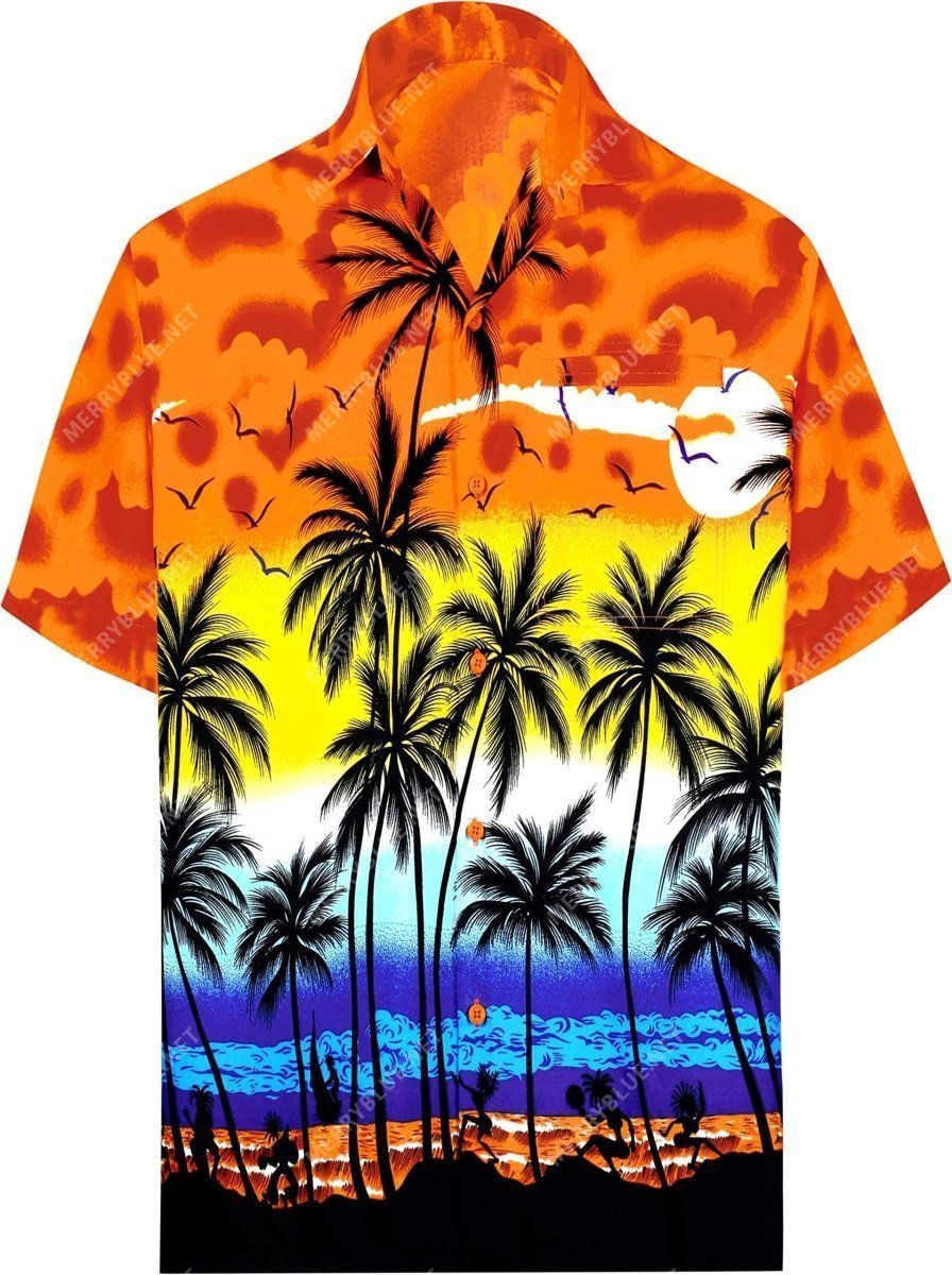 Buy Mens Relaxed Short Sleeve Button Down Casual Hawaii Shirt D Ha71475