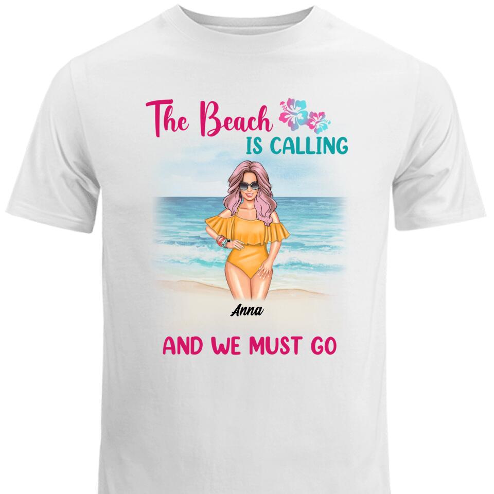 Personalized Beach Is Calling Friends T Shirts, Best Gift For Bestie – Trending Personalized