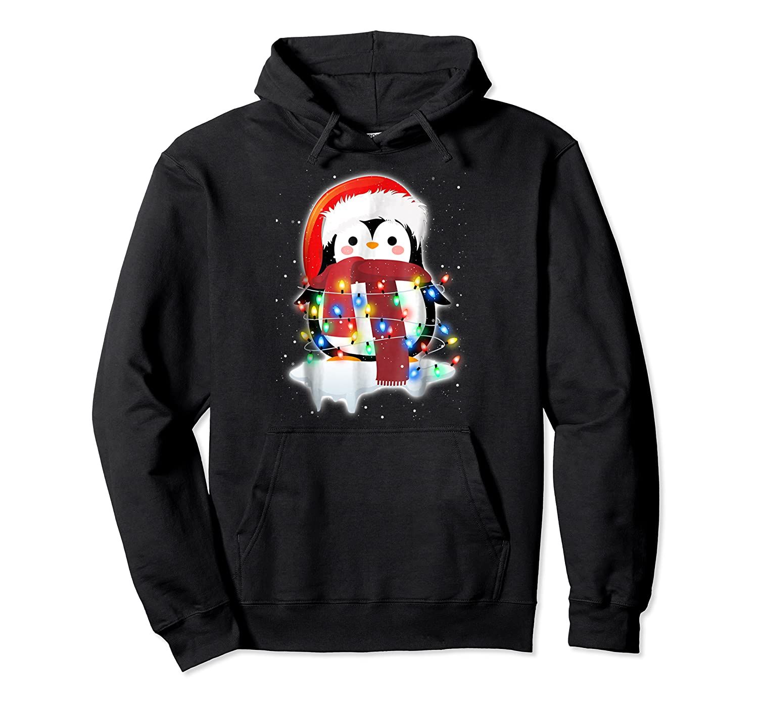 Funny Cute Merry Christmas Penguin Costume Holiday Pullover Hoodie, T-Shirt, Sweatshirt