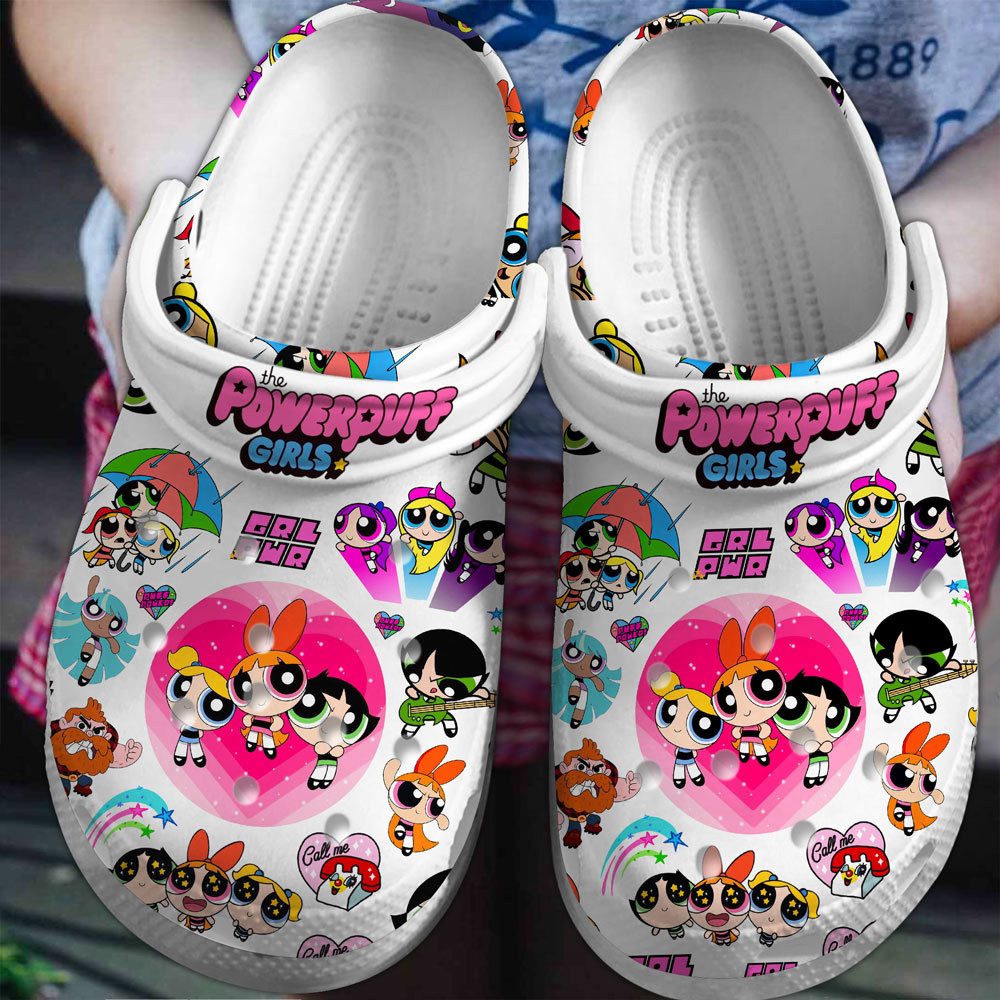 The Powerpuff Girls Cartoon Crocs Crocband Shoes Clogs For Men Women and Kids