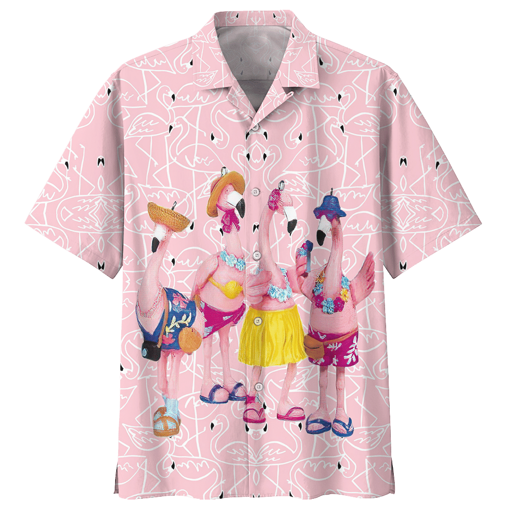 Flamingo Hawaii Shirt Ha93861