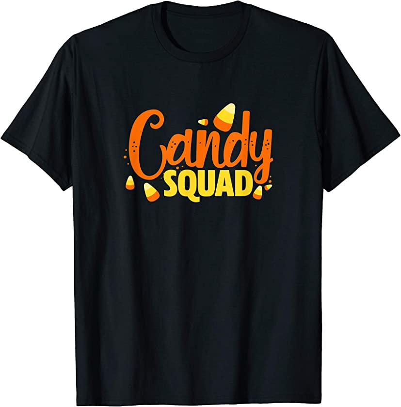 Candy Corn Halloween Costume Funny Candy Squad T-Shirt