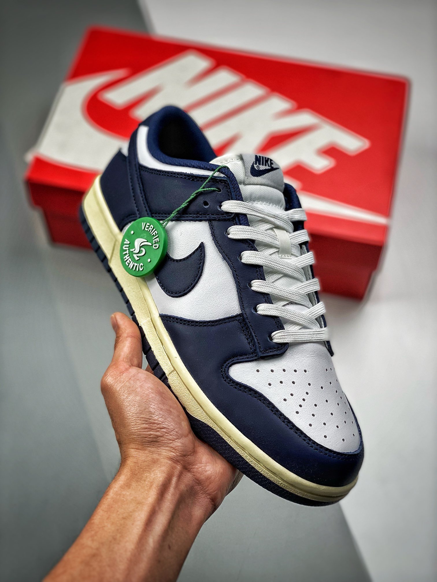 Nike Dunk Low WhiteMidnight Navy DD1503-115 5339201