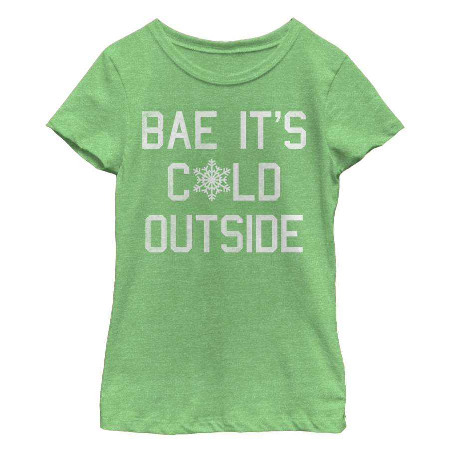 Lost Gods Girl’s Christmas Bae It’s Cold Outside  T Shirt