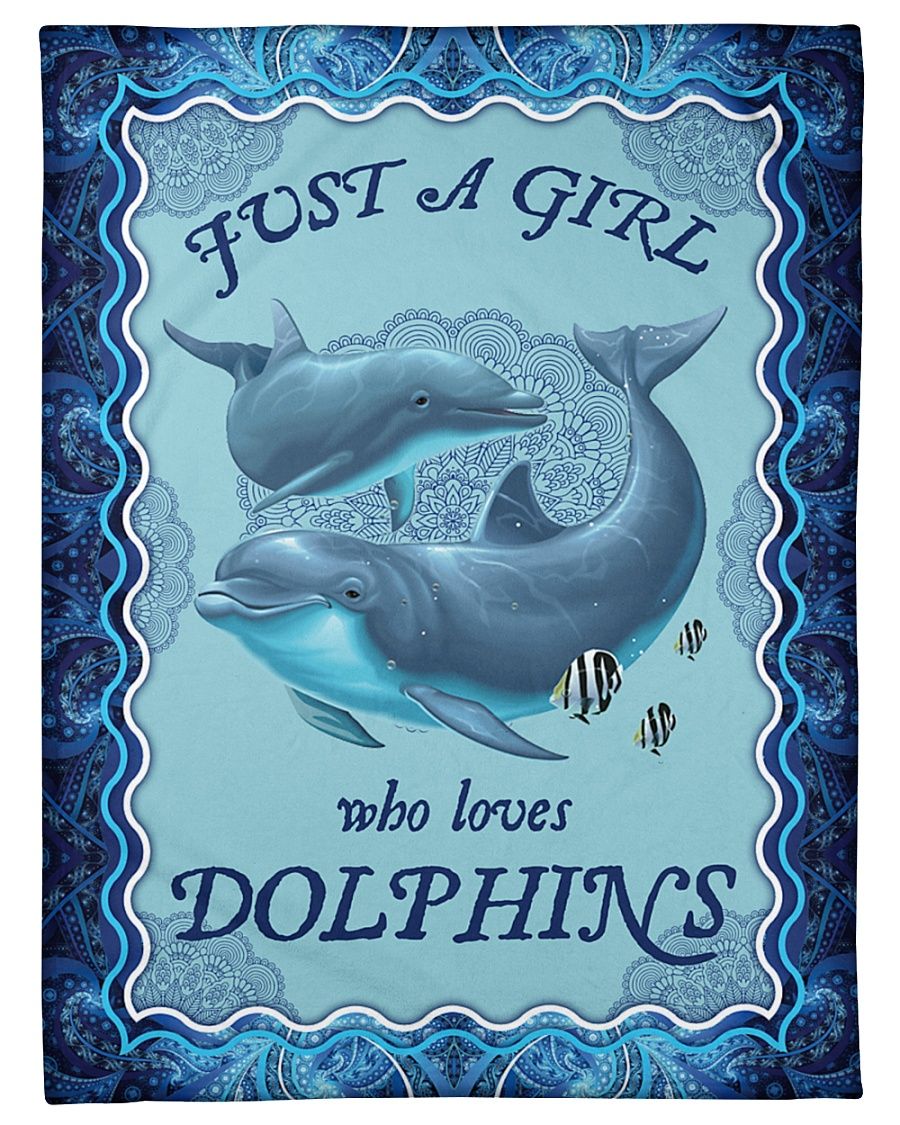 8KKANM-DOLPHIN GIFT Fleece Blanket