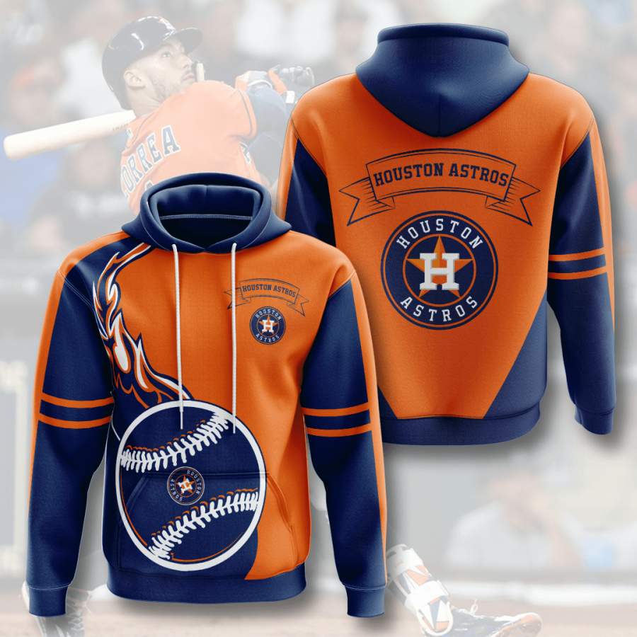 Houston Astros Hoodie 3D Style2418 All Over Printed