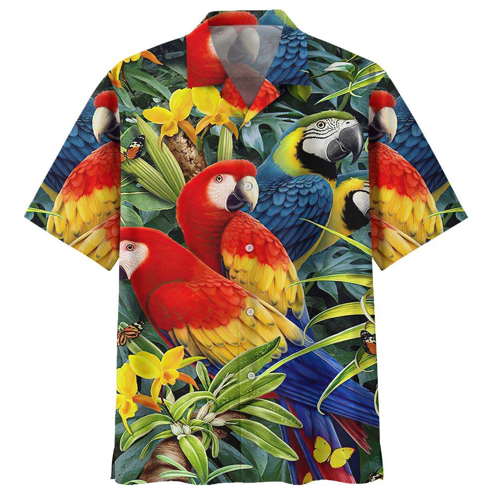 Parrot Colorful High Quality Unisex Hawaii Shirt For Men And Women Ha108399