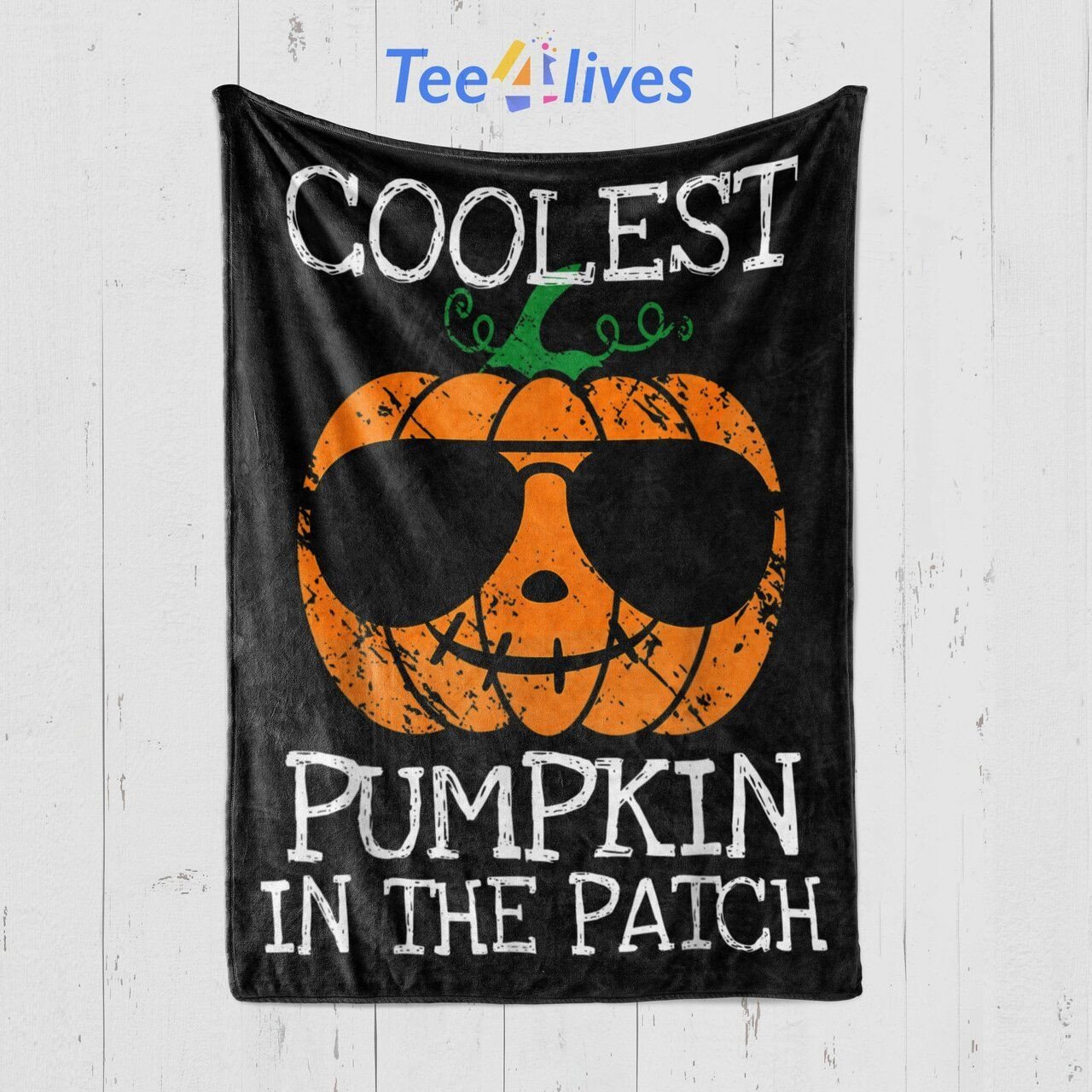 Coolest Pumpkin In The Patch Halloween Blanket