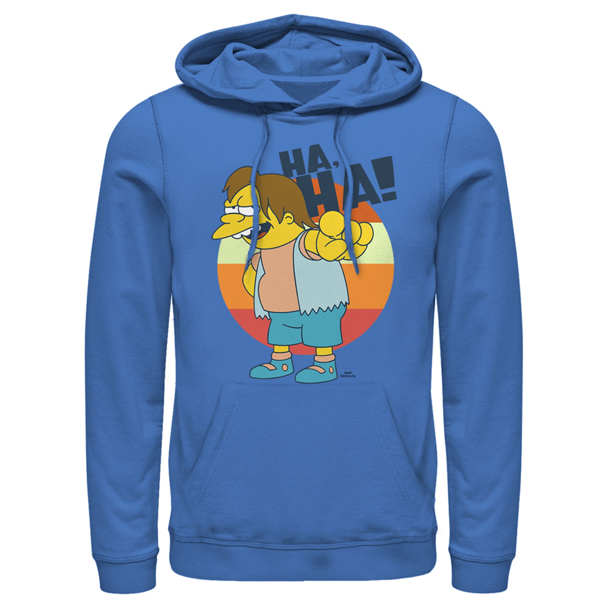 Men’S The Simpsons Nelson Laugh Pull Over Hoodie