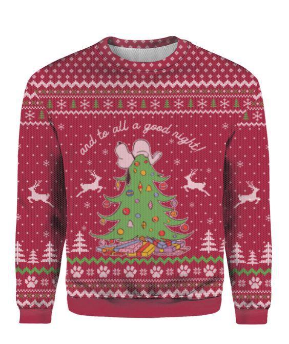 To All A Good Night Ugly Christmas Sweater | For Men & Women | Adult | Us5350