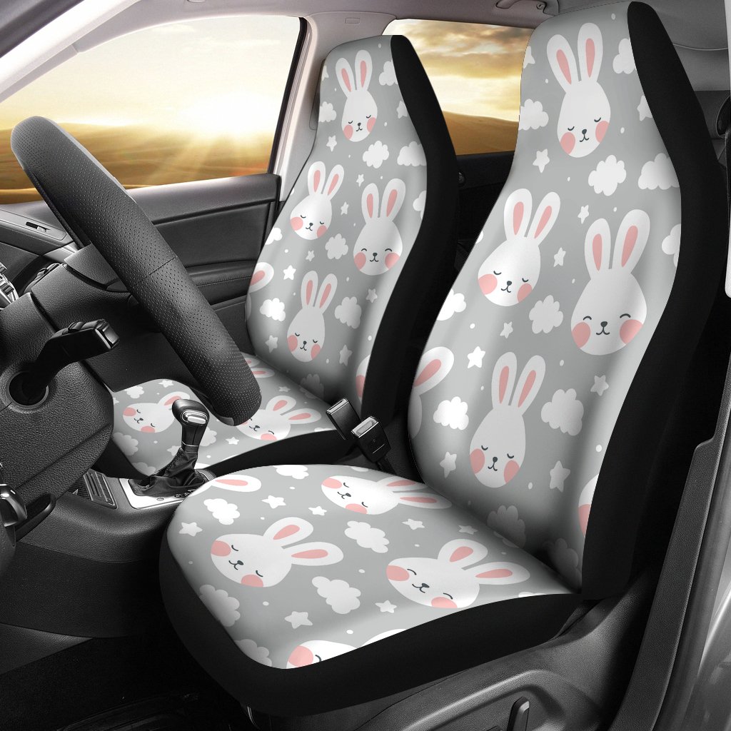 Rabbit Cloud Pattern  Universal Fit Car Seat Covers