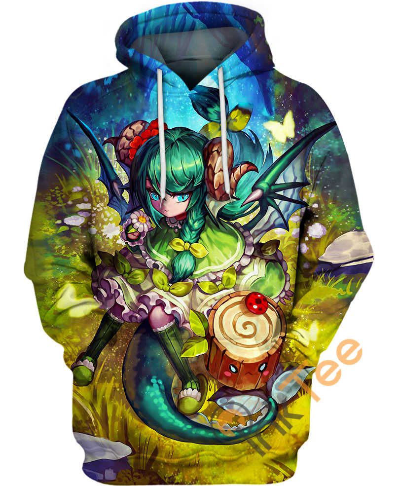 Queen Of Flowers Anime Girl Hoodie 3D