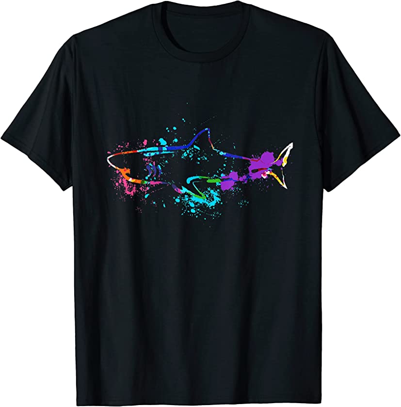 Vintage Shark Silhouette | Hammerhead Shark Tiger Shark T-Shirt