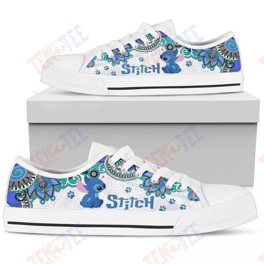 Mens Womens Stitch Unisex Low Top Sneakers Trending Brand Low Top Shoes Custom Print Footwear Converse Sneakers TMT229