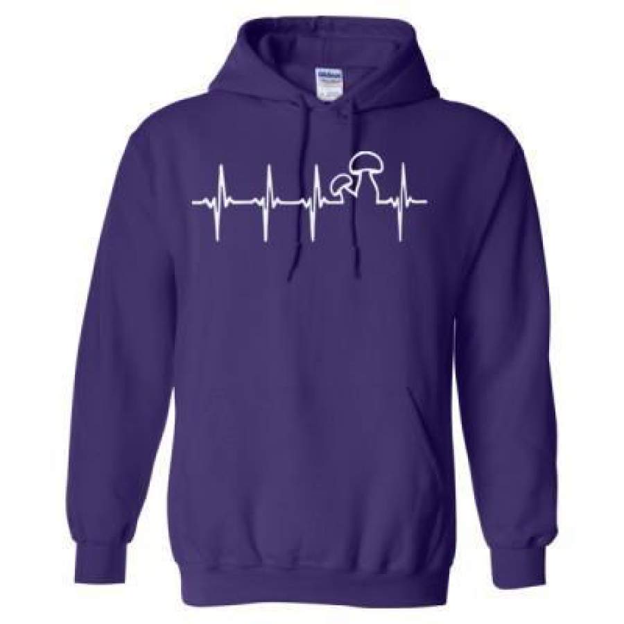 AGR Mushroom Heartbeat Love – Heavy Blend™ Hooded Sweatshirt