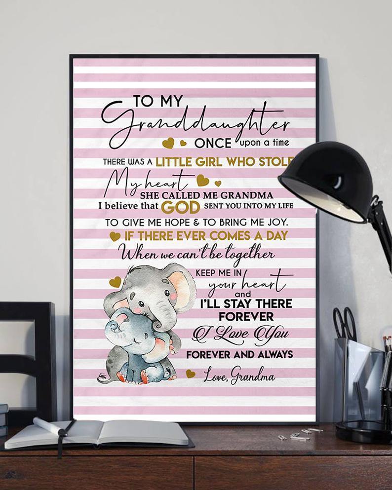 Mimi Love Granddaughter Posters – Grandma Poster, Best Gifts Ever, Gift For Grandma – Canvas