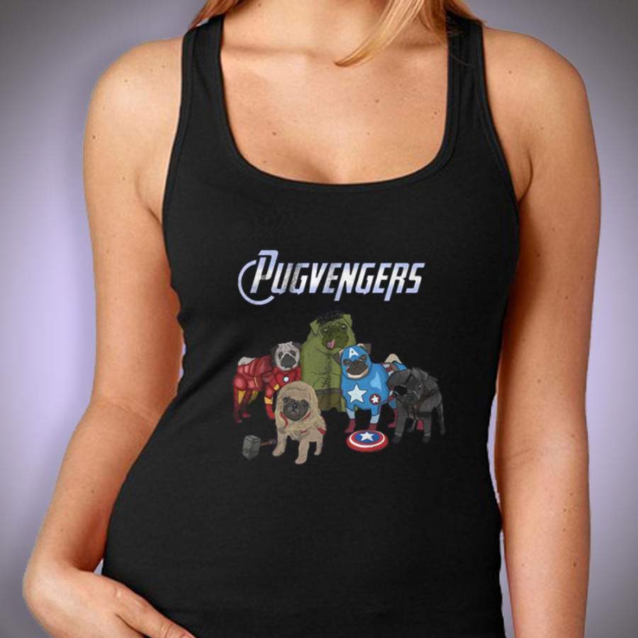 Pugvenger Superhero Animals Women’S Tank Top