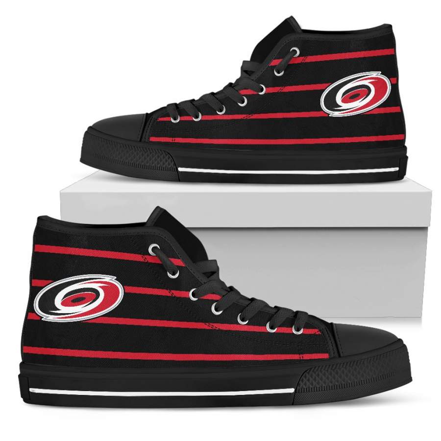 Edge Straight Perfect Circle Carolina Hurricanes High Top Shoes