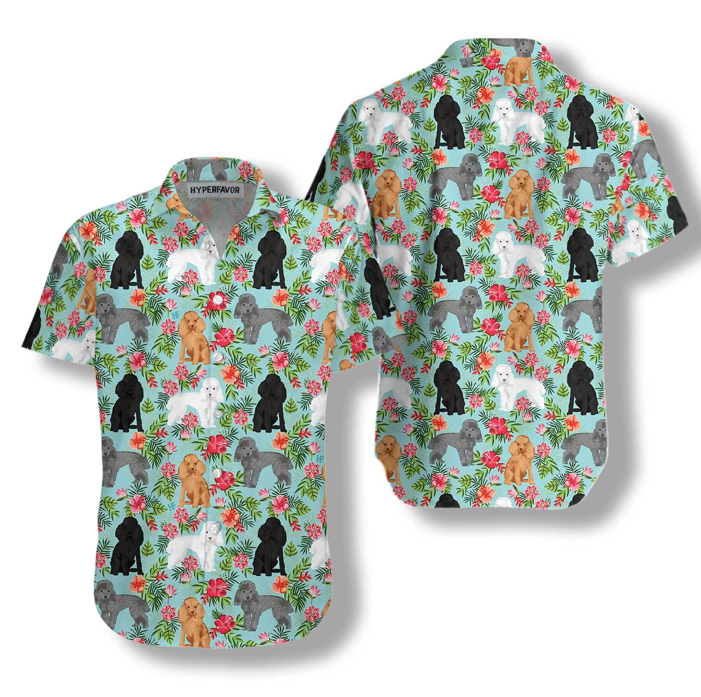 Hawaii Poodle Shirt For Men Hawaii Ha59456