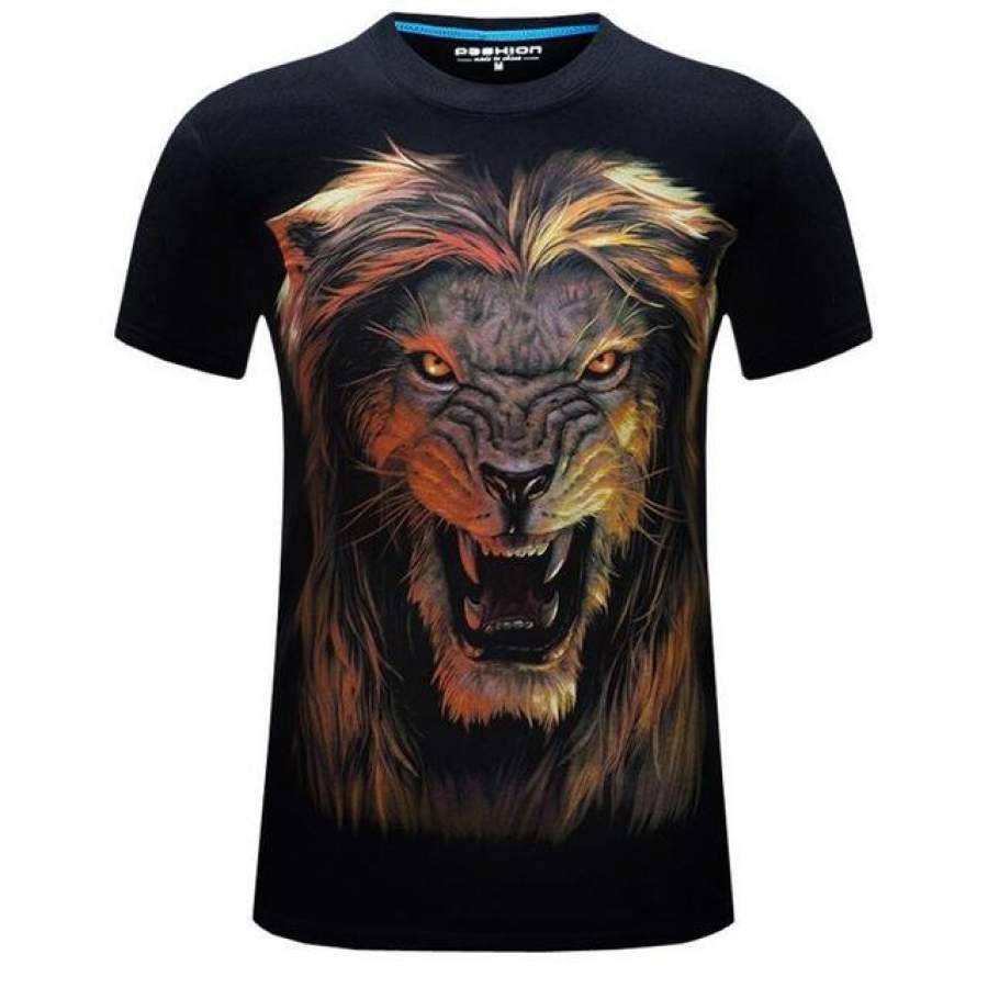Animals Skull 3D T Shirt Summer Men Hip Hop T-shirt Print Tee Shirt
