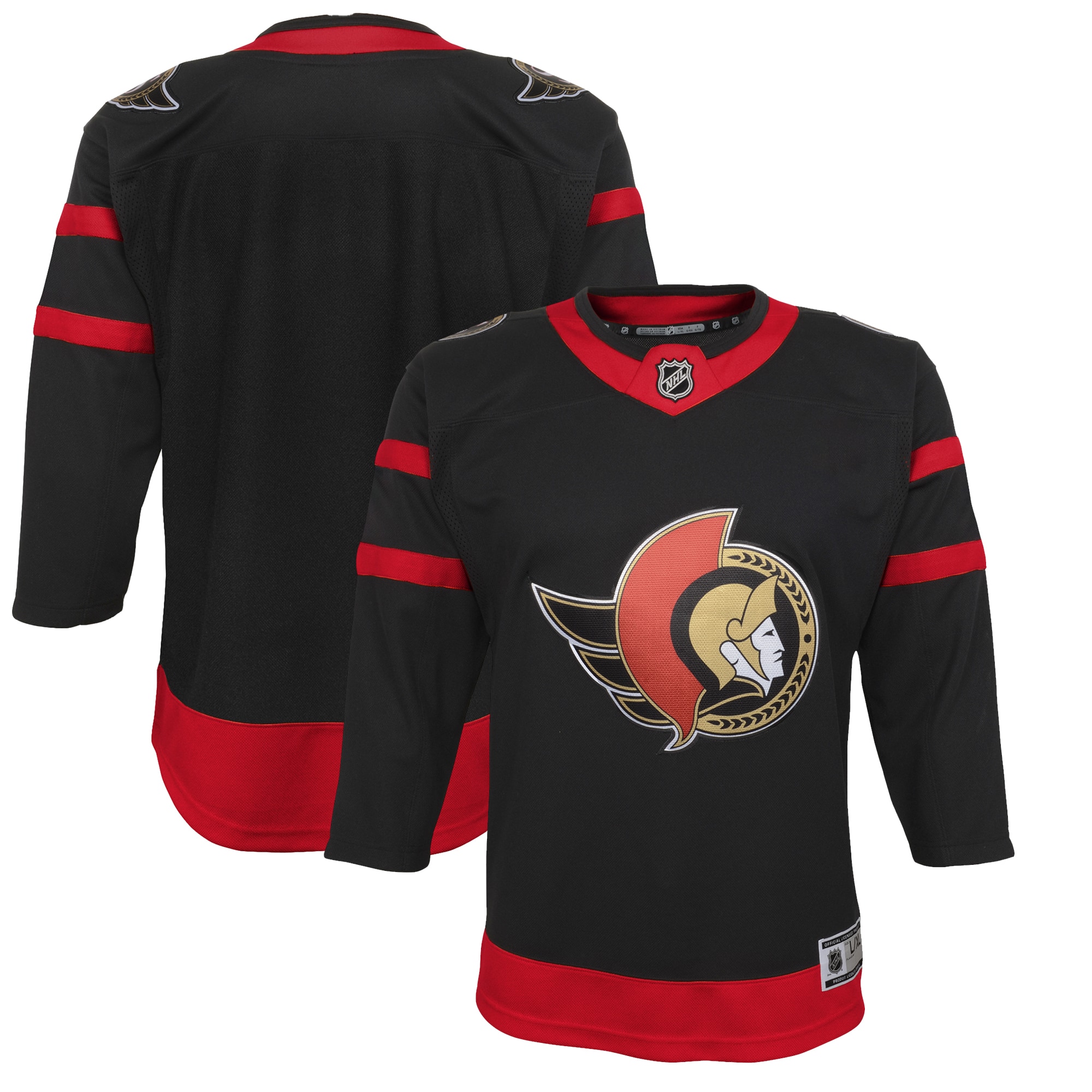 Ottawa Senators Youth Home Premier Jersey – Black