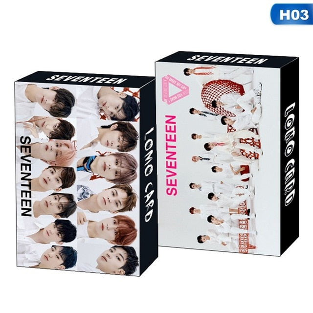 30Pcs/Box Kpop Ateez Astro Seventeen Izone Itzy Photocard Lomo Card Photograph Cards Fans Gift