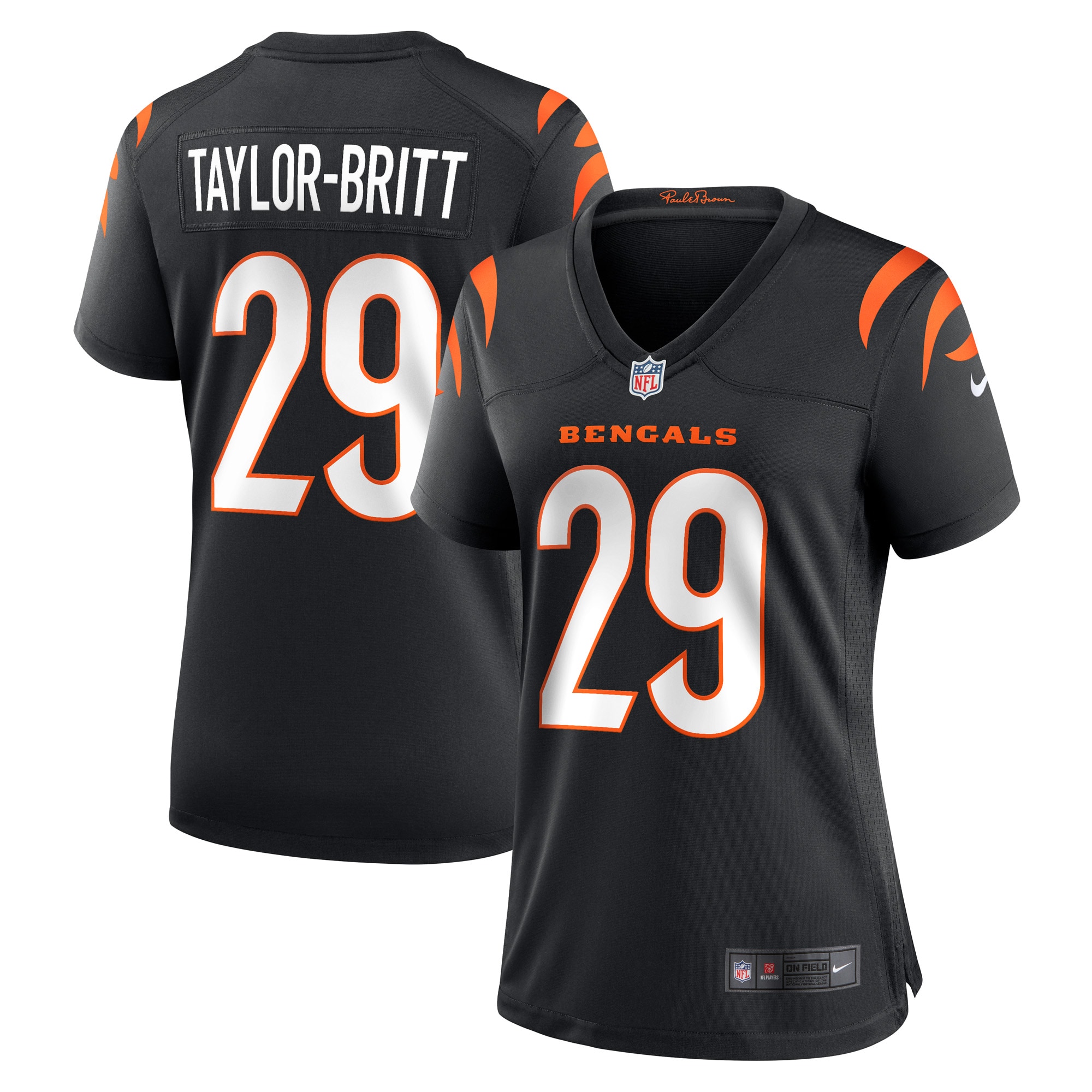 Women’s Cincinnati Bengals Cam Taylor-Britt Black Game Player Jersey