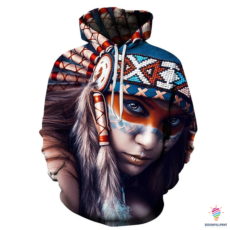 Native Indian Native Gift For Native American Native Girl Personalized Unisex Hoodie Hg