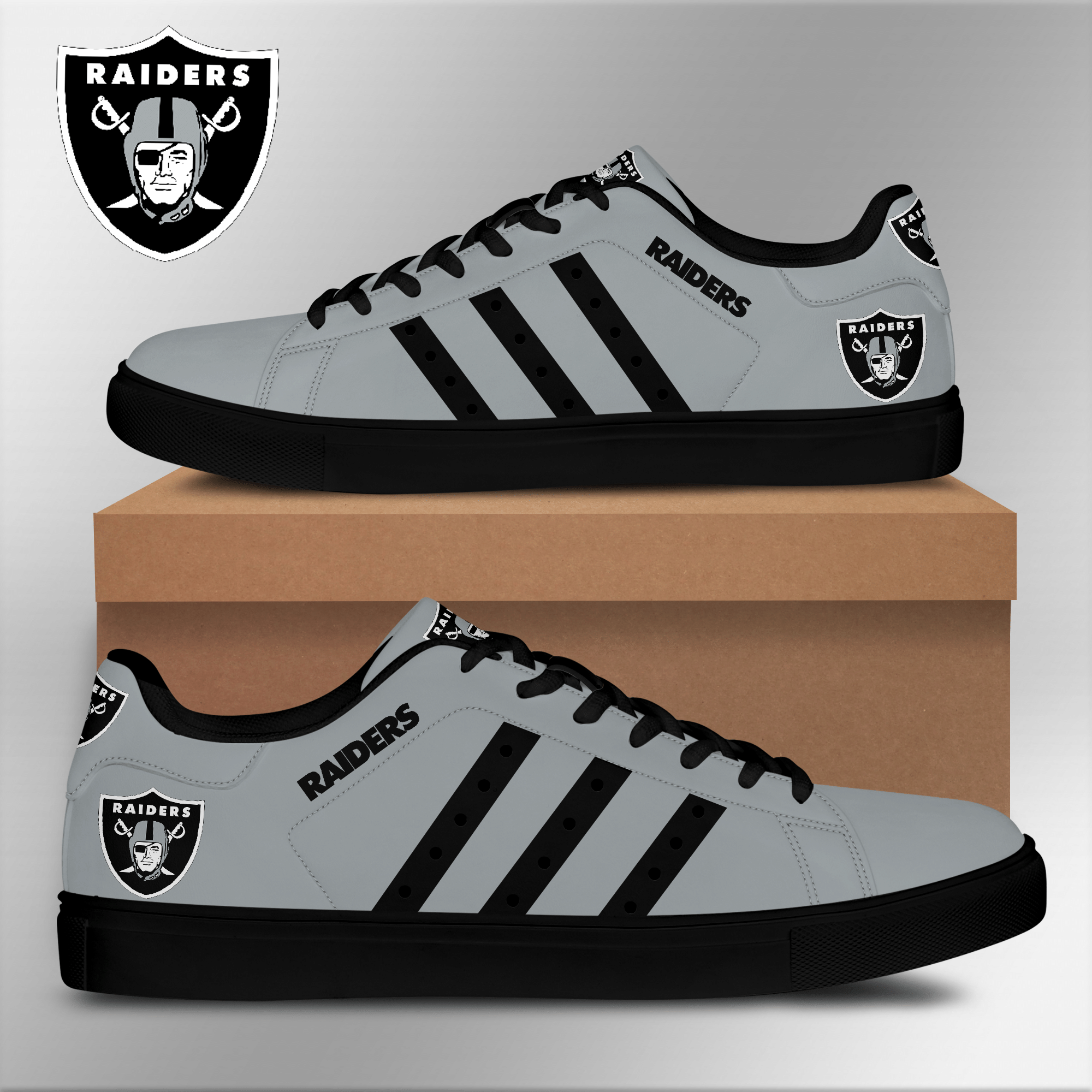 Raiders Low Top Shoes V8