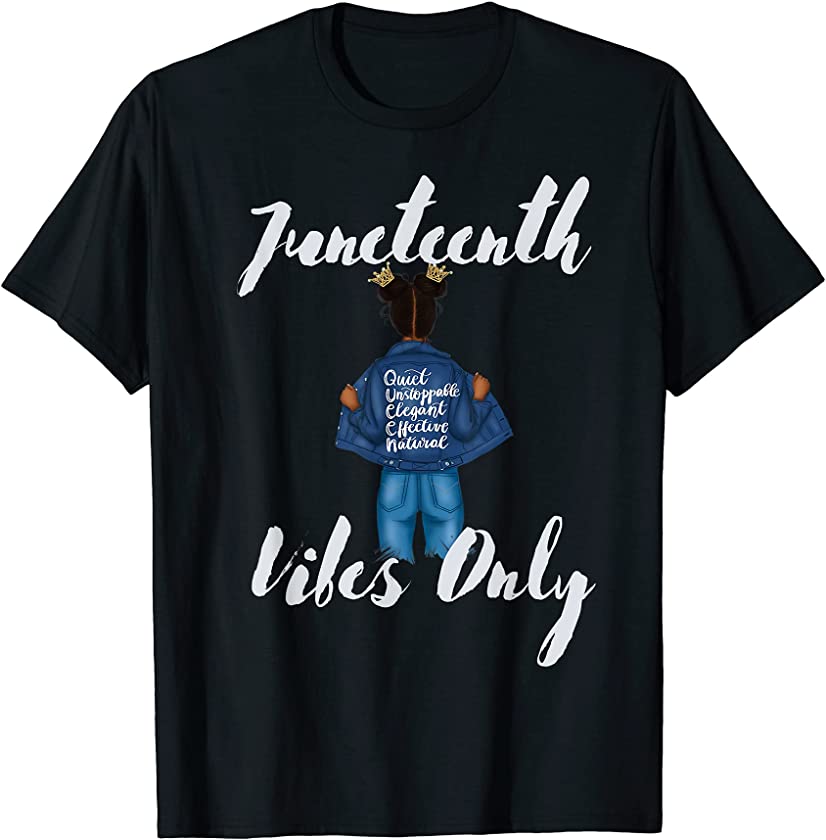 Women Kids Girls Melanin Juneteenth Vibes T-Shirt