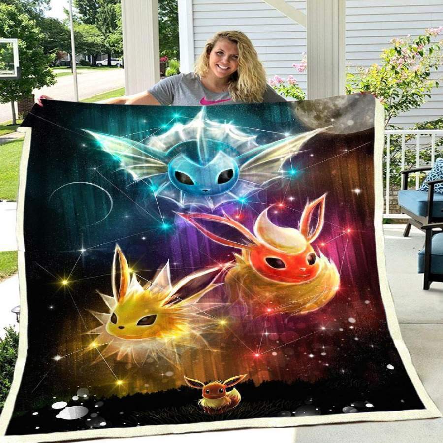 Eevee Evolution Fleece Blanket